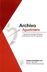 Portada - Archivo Agustiniano